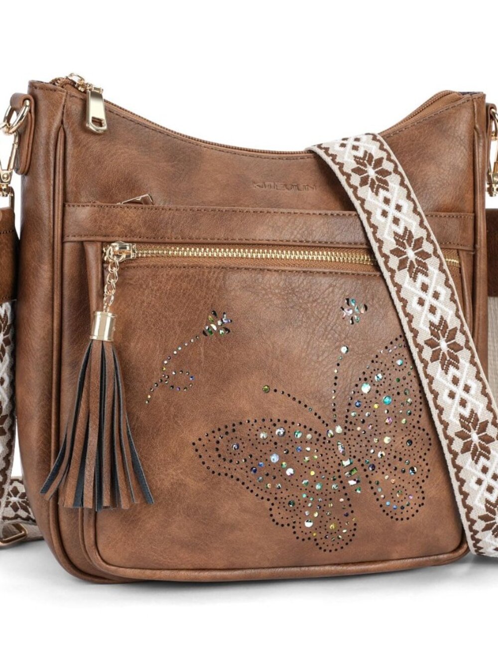 Medium Crossbody Bags for Women Trendy, Women's Butterfly Shoulder Handbags with